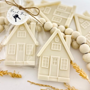 House Shaped Soap Gifts - Real Estate Gift, Housewarming Marketing, Closing Day Client Personalized Bulk