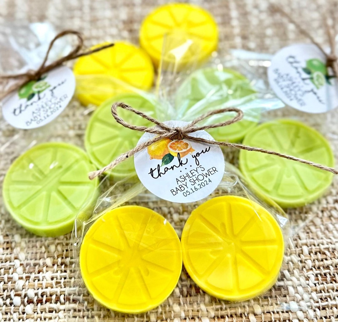 Lemon and Lime Soap Favors Bridal Shower Baby Theme Party Decor Summer ...