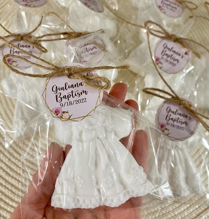 Baby SOAP Favors --- Baptism Favors Girl, Baby Shower Favors Girl Baptism Decoration Girl Christening Favors First Communion Gift for Guests image 4