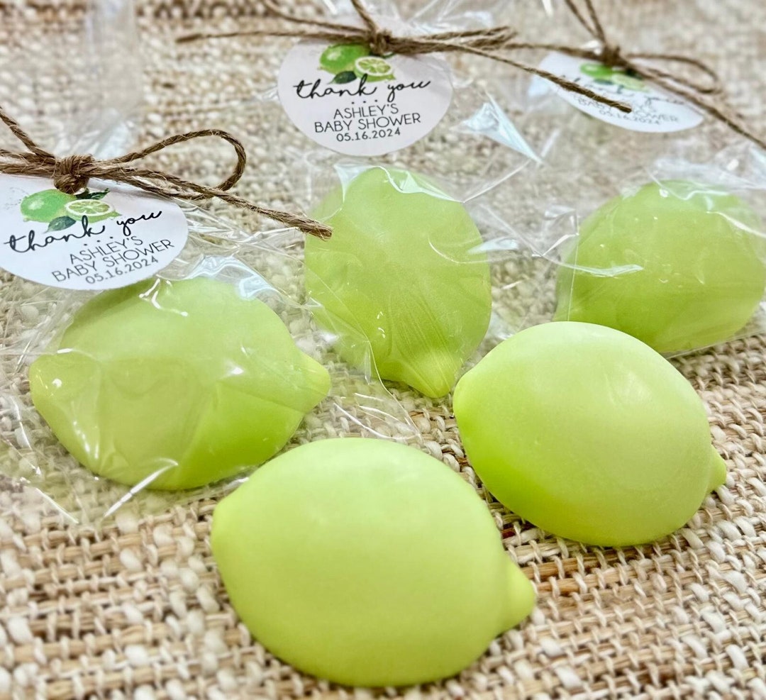 Lime Soap Favors - Green Bridal Shower Baby Shower Decor Boy Girl ...