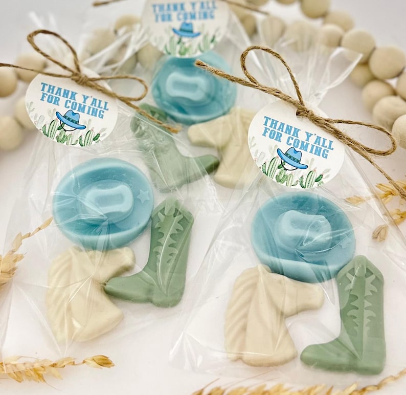Western Soap Favors - Cowboy Baby Shower Party, First Rodeo Boy Birthday Bridal Country Gifts zdjęcie 2