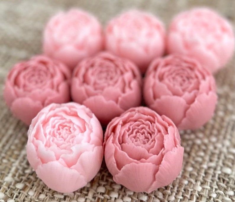 Peony Soap Favors Baby Shower Girl in Bloom Bridal Wedding Decor Wild Flower Dusty Rose Blush Gold Theme Party Gift for Guests in Bulk image 8