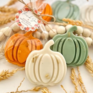 Honey Oatmeal Pumpkin Soaps: Fall Party Favors, Baby Shower Wedding Bridal Thanksgiving Bulk Gifts