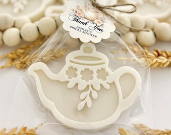 Tea Party Soap Favors - Bridal Shower, Floral Wedding Decor, Teapot Shaped Gifts, Baby Shower