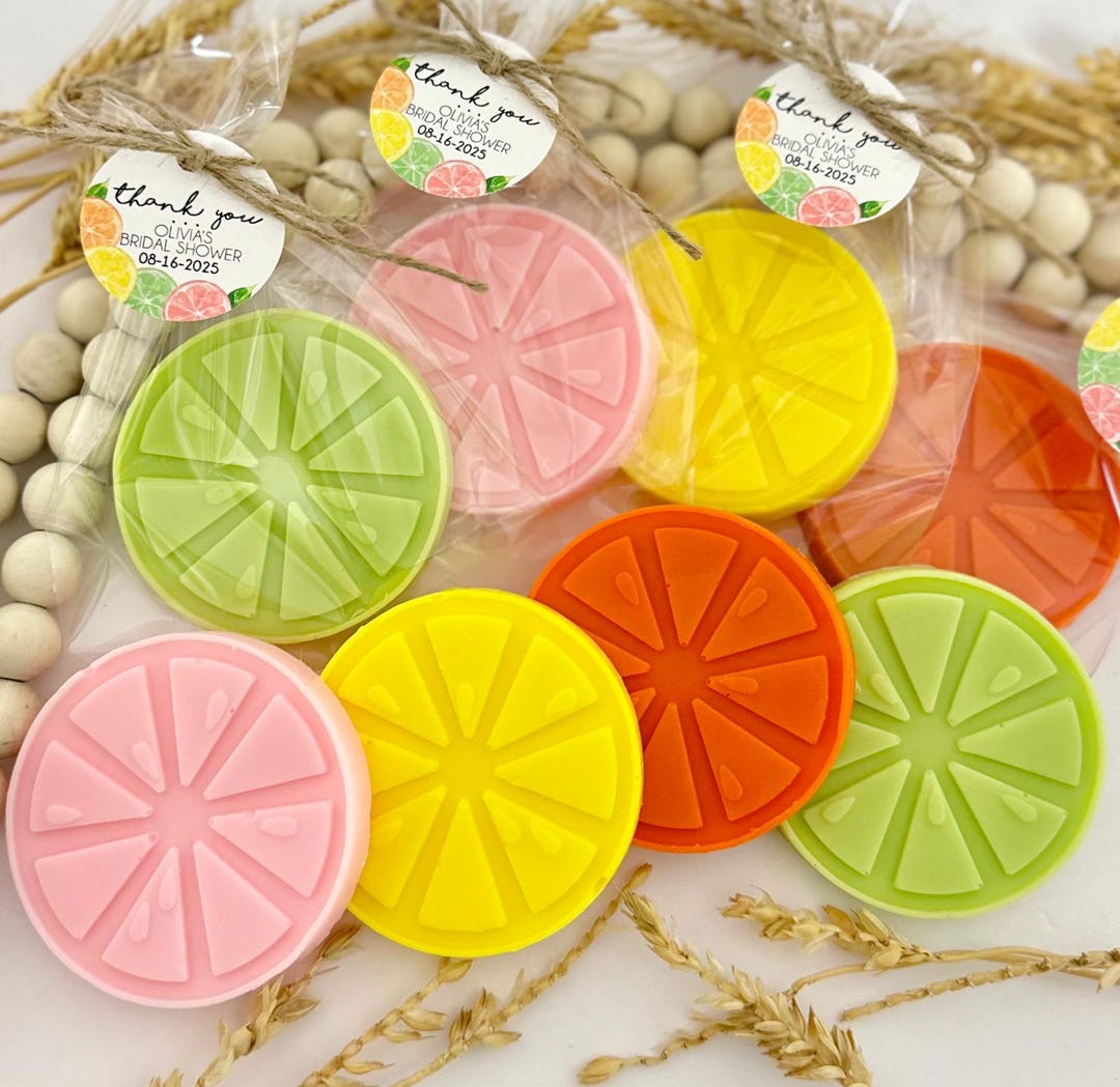 Citrus Slices Soap Favors - Bridal Shower Party, Main Squeeze, Baby ...
