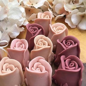 15 Rose Soap Favors - Bridal Shower Favors, Bridal Shower Gift, Personalized Rose Soap Favors, Bridal Girl Baby Shower Decoration Party Soap