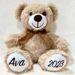 Teddy Bear Gift Personalized - New Baby Birthday Valentine's Day Baptism Easter Anniversary Kids Girl Boy Women Men Gift, Custom Plush Toy