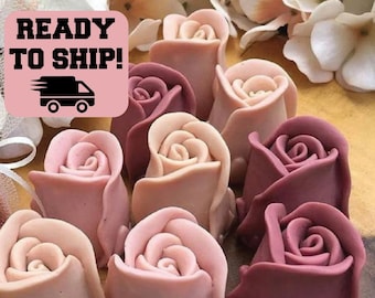 Rose Soap Favors - Bridal Shower Favor, Baby Shower Decoration Girl, Gift for Guests in Bulk, Rose Gold Wedding Bachelorette Party Favors