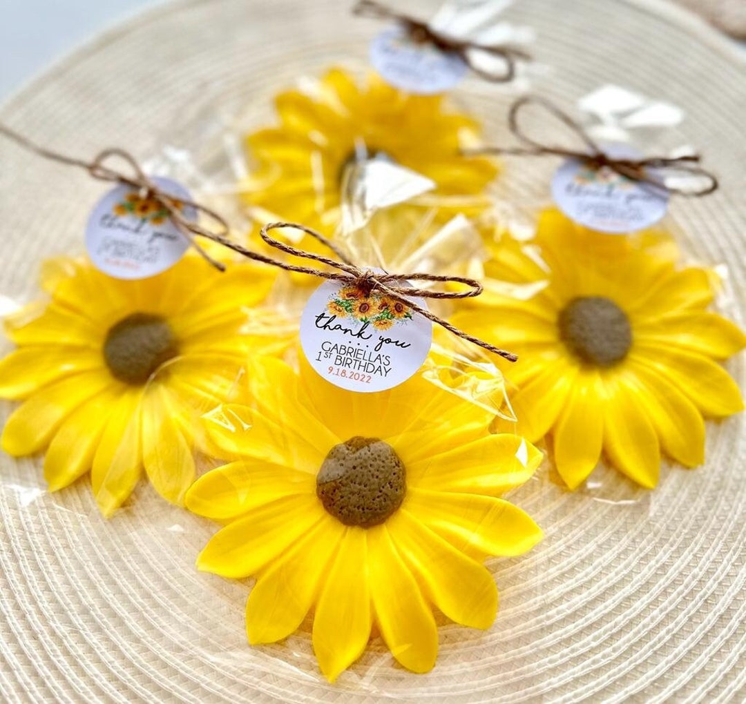 Sunflower Soap Favors Sunflower Baby Shower Party Decorations, Summer