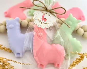 Llama Soap Favors - Baby Shower Decorations, Girl First Birthday, Mexican Fiesta, Alpaca Bridal Bachelorette