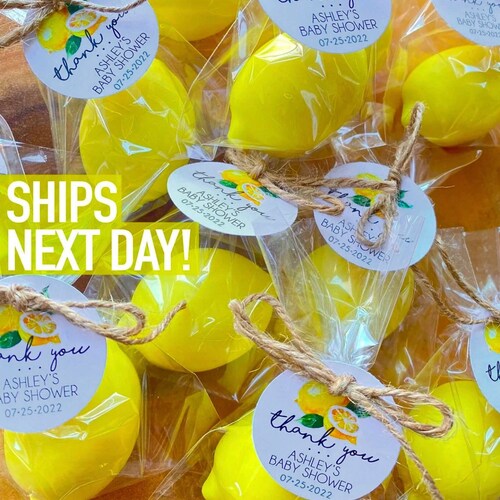 Lemon Bridal Shower Favors Lemon Baby Shower Favors Main Etsy