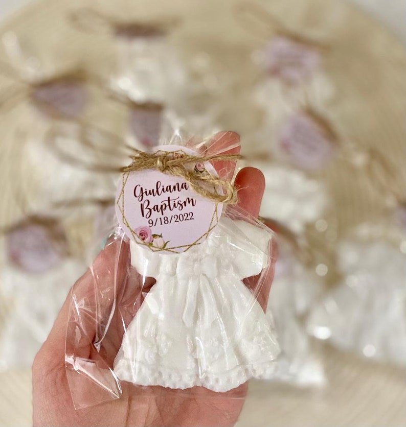 Baby SOAP Favors --- Baptism Favors Girl, Baby Shower Favors Girl Baptism Decoration Girl Christening Favors First Communion Gift for Guests image 3