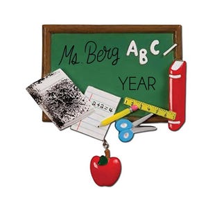 Teacher Ornament - Personalized Christmas Ornament Remote Learning Gift for Teacher Back To School Gift Custom Car Accessory Home Decor 2025