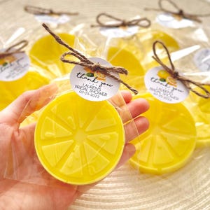 Scented Lemon Soap Favors Bulk - Bridal Shower Baby Shower Decor, Party Gift Mediterranean She Found Her Main Squeeze, Summer Wedding Decor