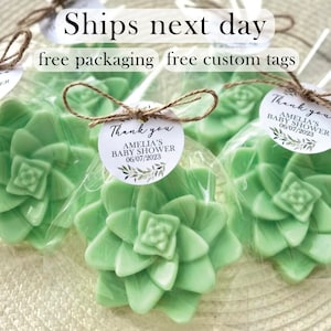 Succulent Soap Favors --- Bridal Shower Favors, Baby Shower Favors, Succulent Party Favors, Rustic Bridal Baby Shower Wedding Birthday Decor