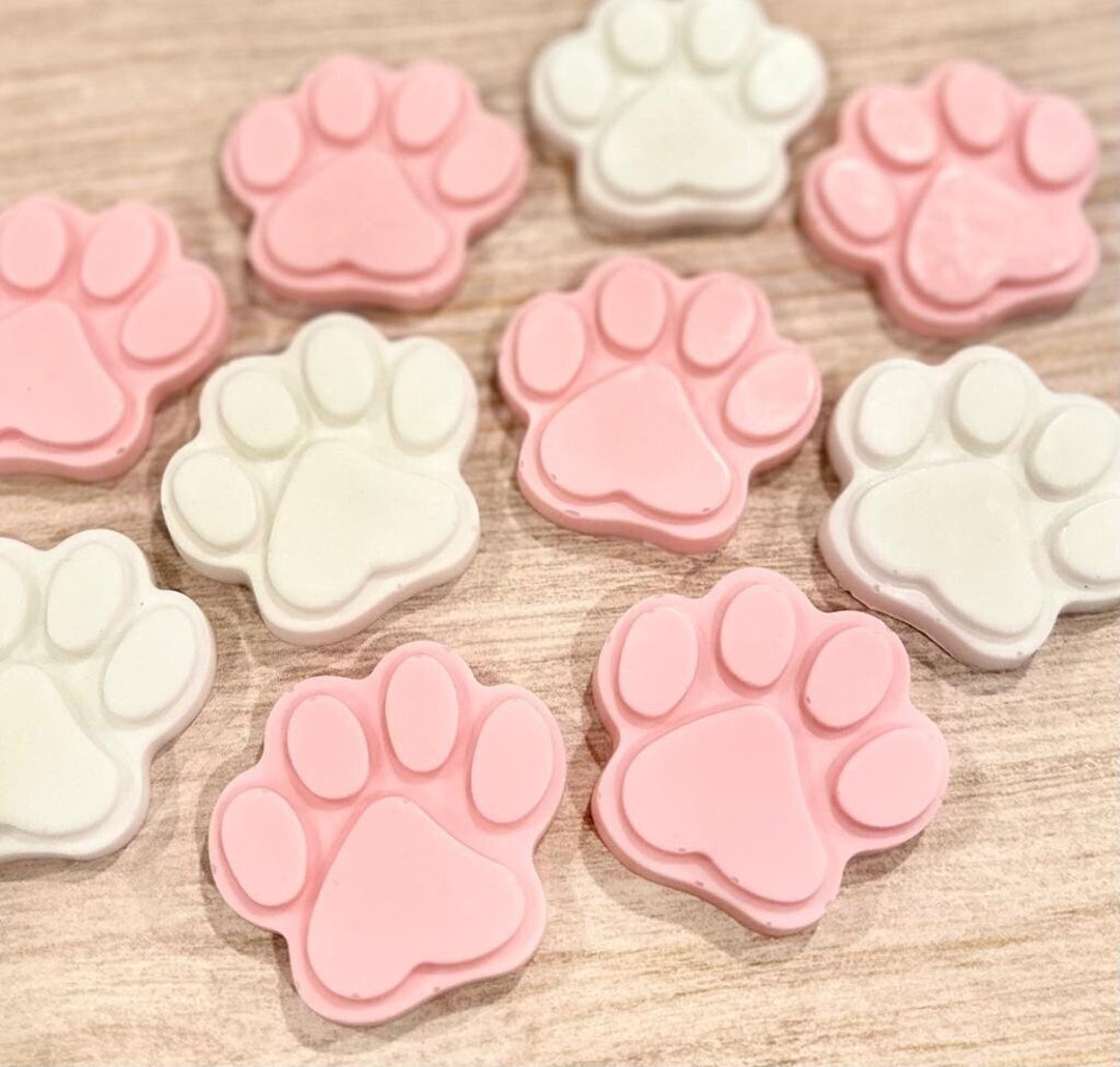 Paw Print Soap Favors Dog Party Favors Dog Gift For Guests In Bulk adopt-a-puppy-party-ideas-i-watch-them-grow-puppy-birthday-parties