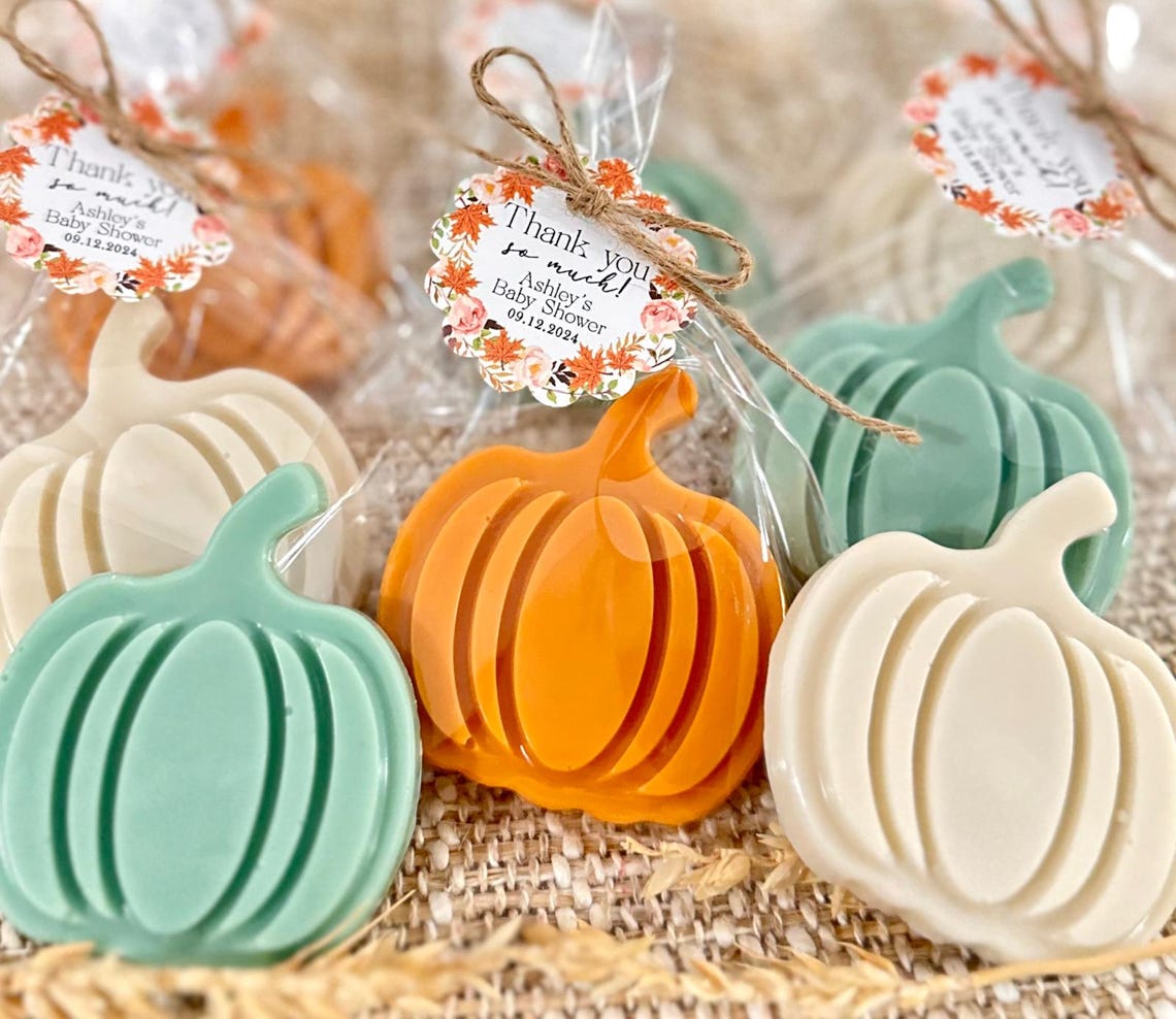 Pumpkin Soap Favors - Fall Baby Shower, Bridal Party Wedding Fall in ...