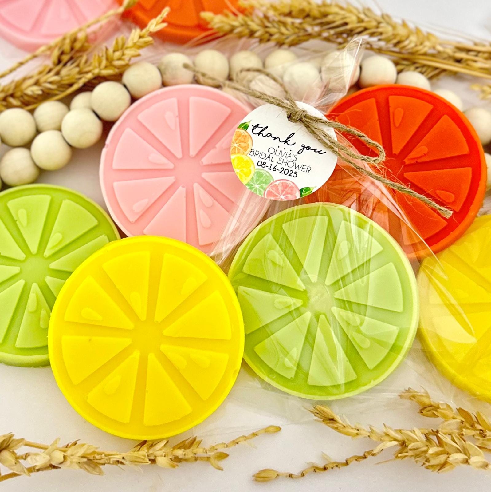 Citrus Slices Soap Favors - Bridal Shower Party, Main Squeeze, Baby ...