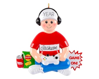 Gamer Ornament - Video Game Christmas Ornament, Gamer Gift Gamer Boy Girl Grandson Gamer Room Decor for Him Her Boyfriend Husband 2025
