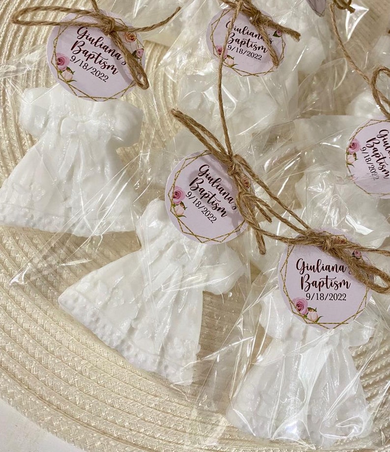 Baby SOAP Favors --- Baptism Favors Girl, Baby Shower Favors Girl Baptism Decoration Girl Christening Favors First Communion Gift for Guests image 2