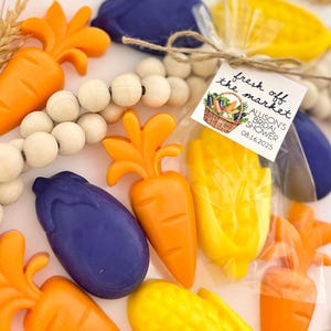 Vegetable Fruit Soap Favors - Bridal Shower Party, Fresh Off Market Bachelorette Wedding Decor Gifts