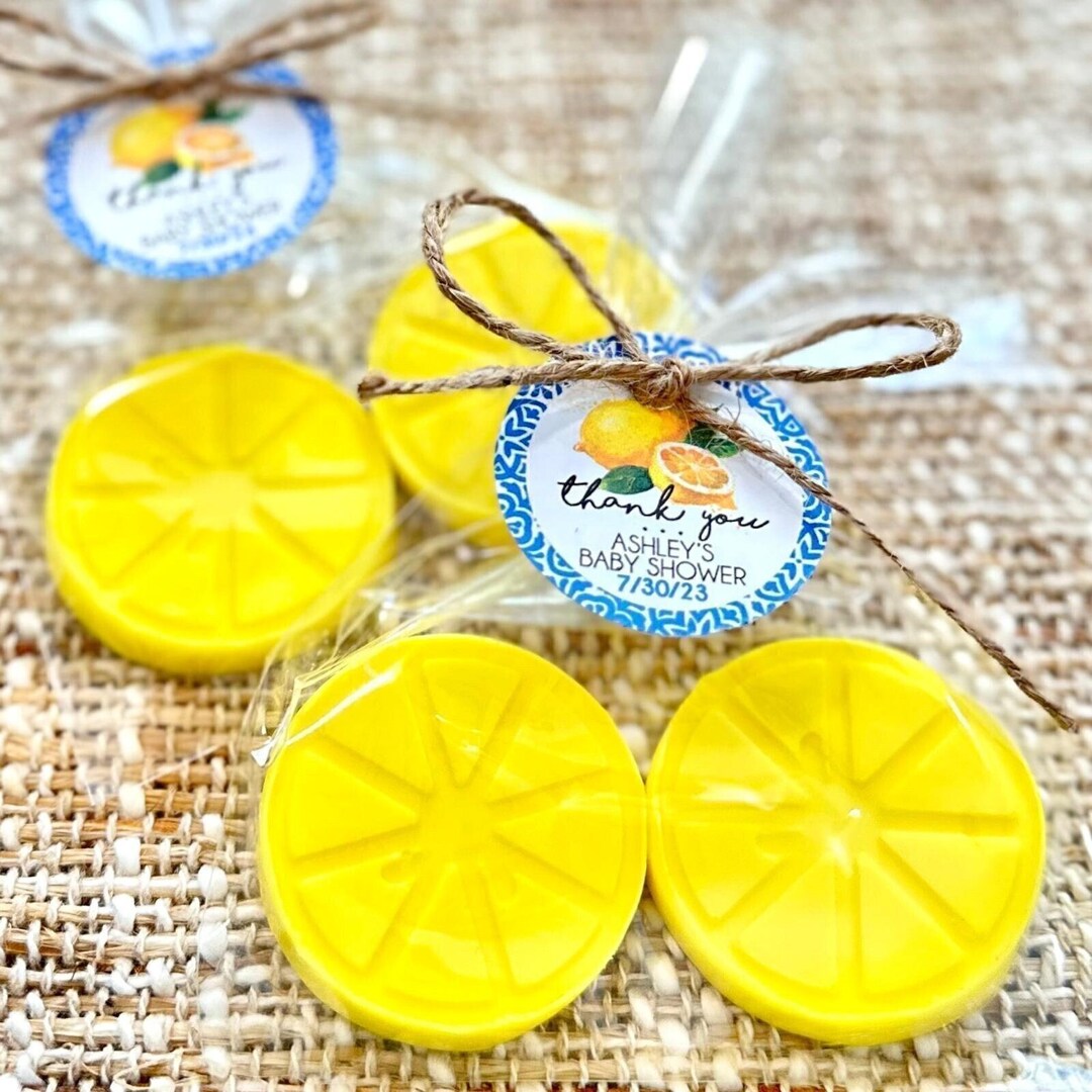 Lemon Soap Favors -- Bridal Shower Baby Theme Party Decor Summer She ...