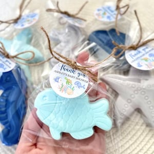 Ocean SOAP Favors --- Under the Sea Baby Shower, Ocean Nautical Party Decoration, Fish Theme Boy Birthday Gift Sea Creature Animal Fish Star