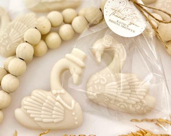 Bride & Groom Swan Soaps: Elegant Wedding Favors, Bridal Shower Wedding Engagement Gifts