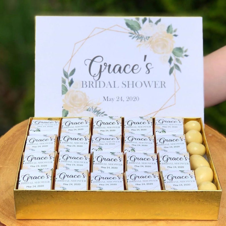 Bridal Shower Chocolate Box bridal shower favors bridal Etsy