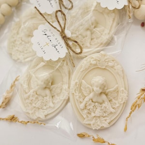 Elegant Baptism Soap Favors - Girl Boy Party Angel Centerpiece, Christening Bautizo Recuerdos Guest Gifts