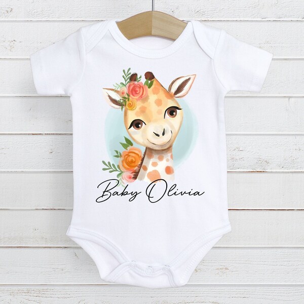 Giraffe Baby Clothes Etsy