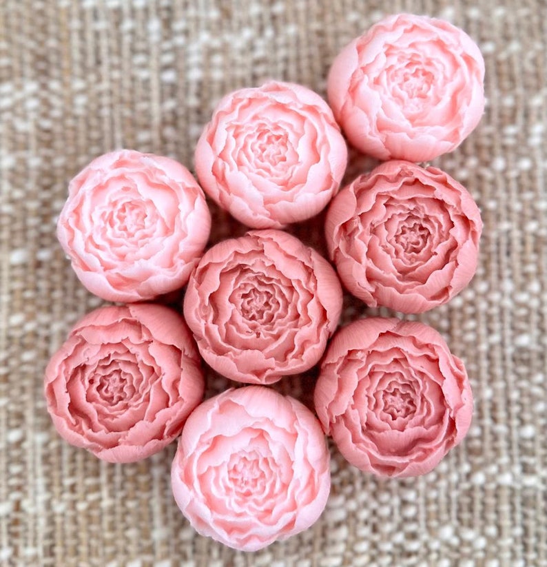 Peony Soap Favors Baby Shower Girl in Bloom Bridal Wedding Decor Wild Flower Dusty Rose Blush Gold Theme Party Gift for Guests in Bulk image 4