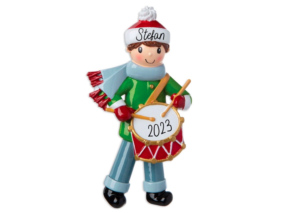 Drummer Boy Ornament Drummer Gifts, Drum Ornament, Personalized 2023