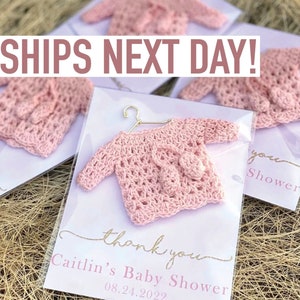 Crochet Magnet Favors - Baby Shower Girl Sprinkle Party Decorations Ideas Recuerdos, Oh Baby in Bloom Floral Thank You Bulk Guest Gift