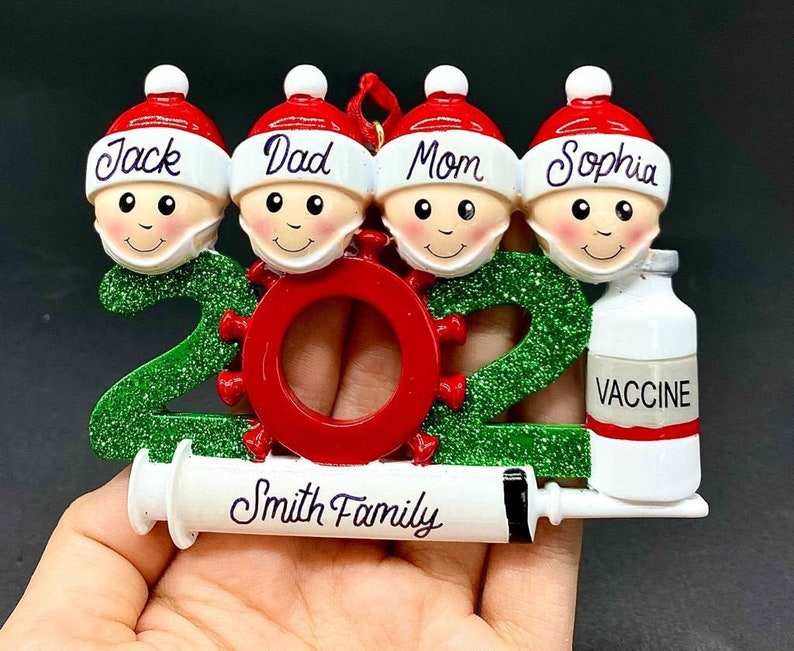 2021 Christmas Ornament Vaccine Ornament Covid Vaccinated