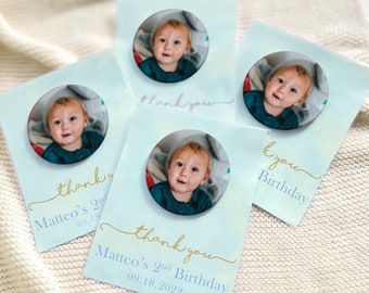 First Birthday MAGNET Favors Gifts for Guests in Bulk Boy 1st