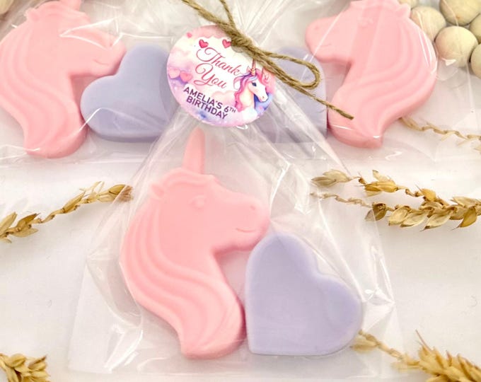Unicorn Soap Party Favors - BirthdayGifts, Kid Girl Rainbow Decor, Baby Shower Bulk Guest Centerpiece