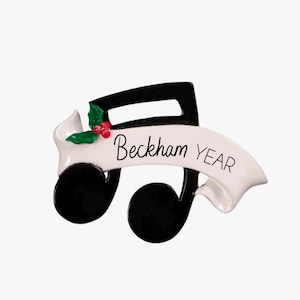 Music Note Ornament - Musician Ornament, Personalized Music Lover Christmas Ornament Gift, 2025 Musical Music Teacher Ornament Piano Teacher