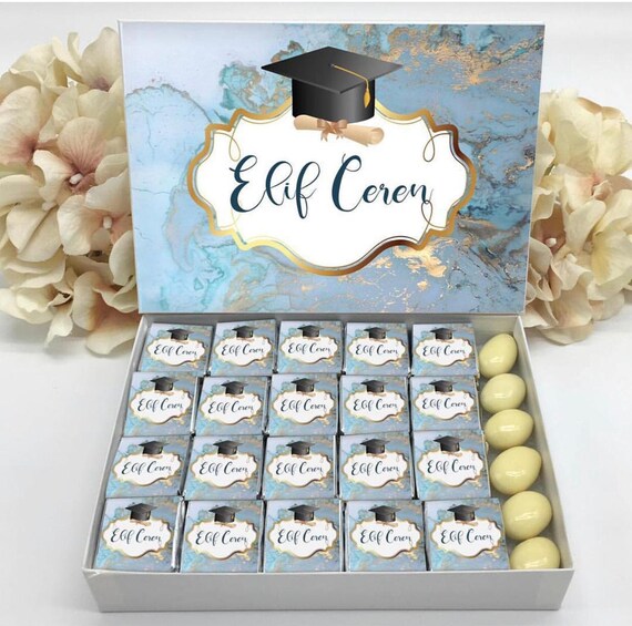 Graduation Gift Box Chocolates Graduation Gift For Her Gift Etsy