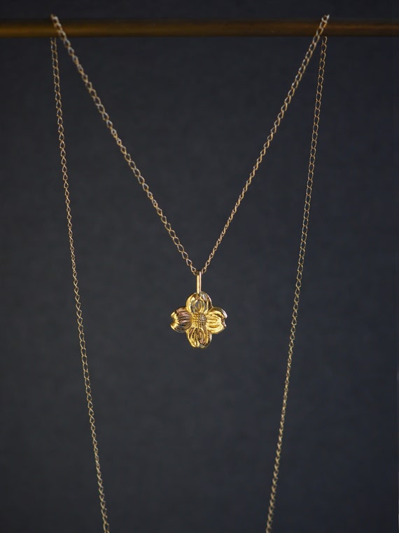Dogwood flower necklace best sale