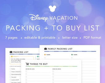 blank packing list etsy blank packing list