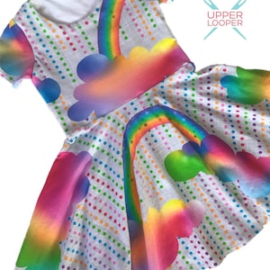 Little Girls Rainbow Twirl Dress