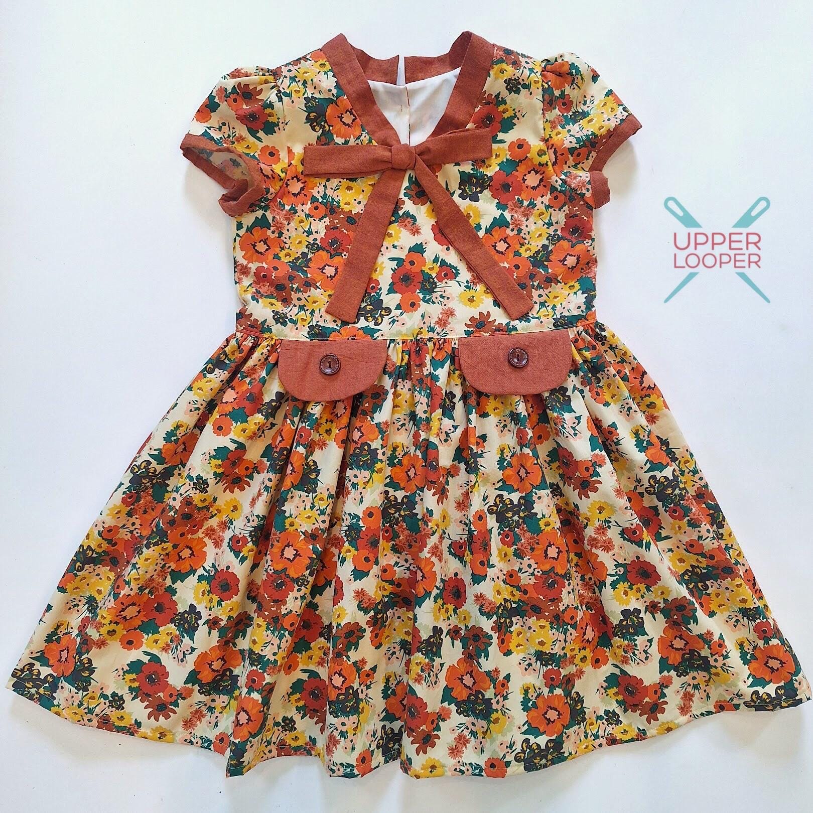green emerald velvet dress Fall/Spring Girls Dresses
