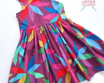 Girls Magenta Fancy Special Occasion Dress