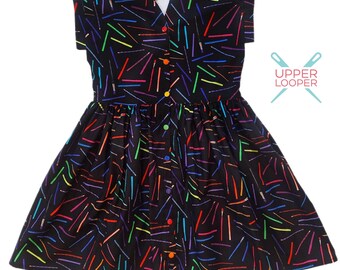 Girls and Tweens Handmade Art Class Dress