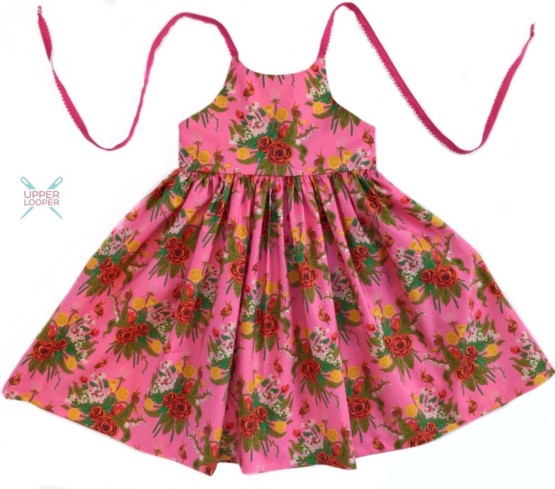 Robe ZOEY GIRL Rouge Et Rose - Taille 5, Robe D'été Très Jolie, Occasion Très Bon état