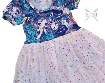 Little Girls Unicorn Tulle Tutu Dress