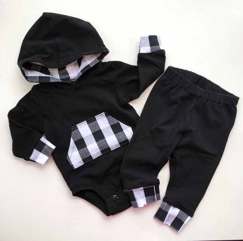 baby black hoodie
