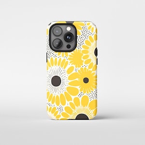Sunflower Floral Phone Case | iPhone 16 Pro Max Case, iPhone 15 Case, iPhone 14 Case, iPhone 13 Case, FAST PROCESSING