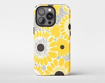 Funda para teléfono con diseño de girasoles y flores, para iPhone 16 Pro Max, iPhone 15, iPhone 14, iPhone 13, PROCESAMIENTO RÁPIDO